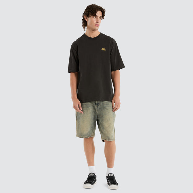 Kansas Baggy Tee Black