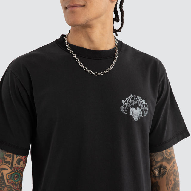 Scorpius Heavyweight Box Tee Stone Black