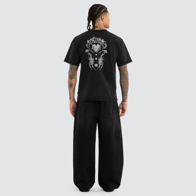 Scorpius Heavyweight Box Tee Stone Black