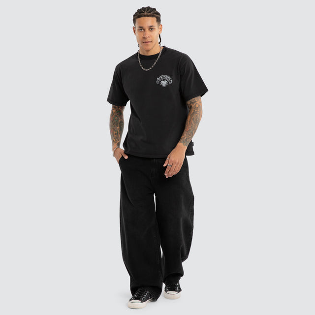 Scorpius Heavyweight Box Tee Stone Black