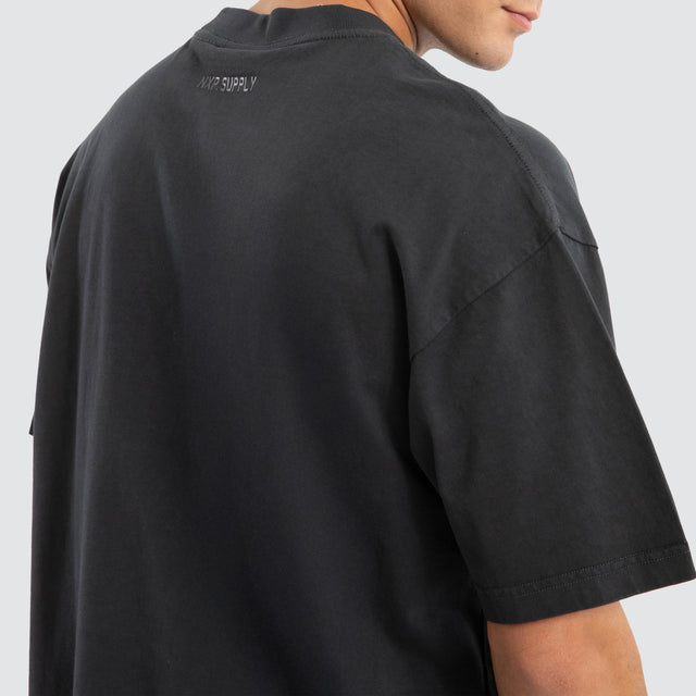 Melville Raptor Tee Pigment Black Sand