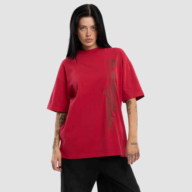 Memories Street Tee Pigment Jetstar Red