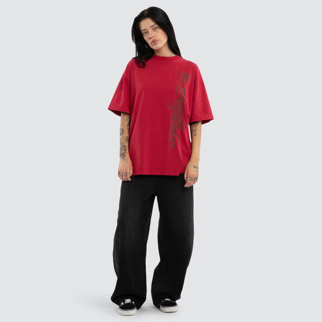Memories Street Tee Pigment Jetstar Red