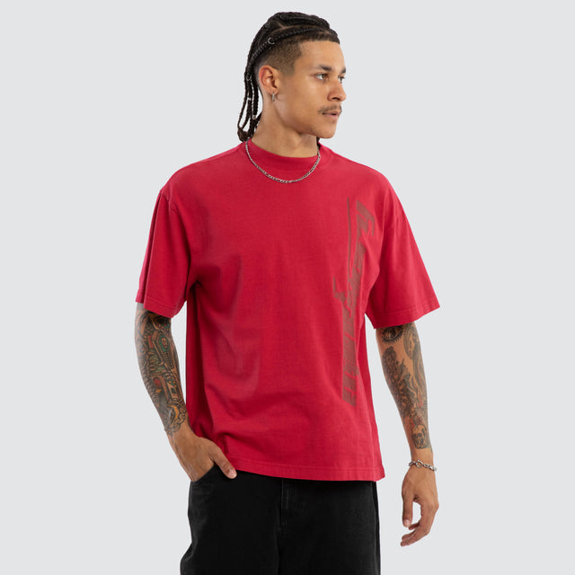 Memories Street Tee Pigment Jetstar Red