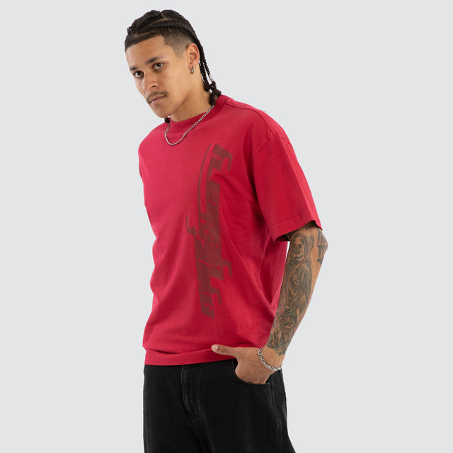 Memories Street Tee Pigment Jetstar Red