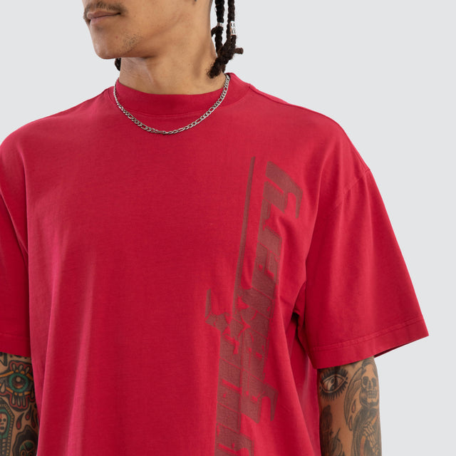 Memories Street Tee Pigment Jetstar Red