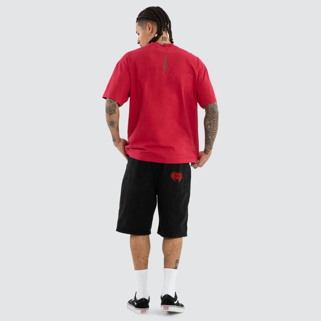 Memories Street Tee Pigment Jetstar Red
