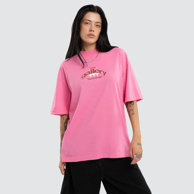Retro Delight Street Tee Candy Pink