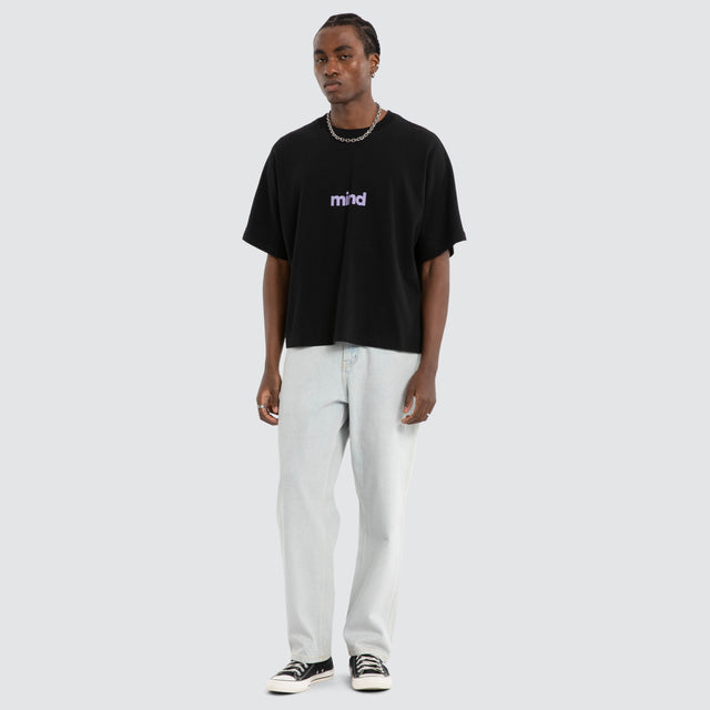 Hours Batwing Tee Jet Black