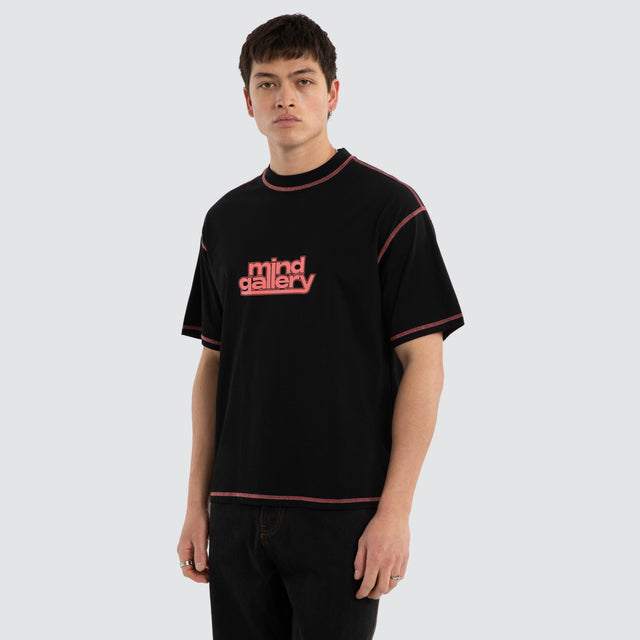 Woozy Street Tee Jet Black