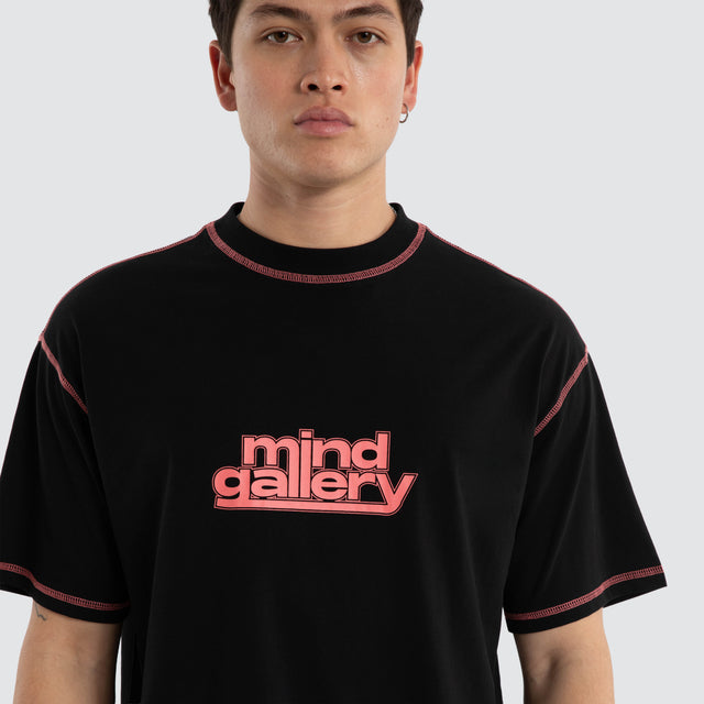 Woozy Street Tee Jet Black