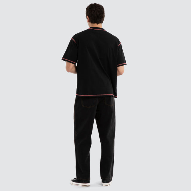Woozy Street Tee Jet Black