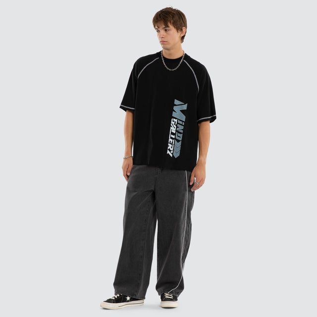 M1 Balloon Jeans Washed Grey