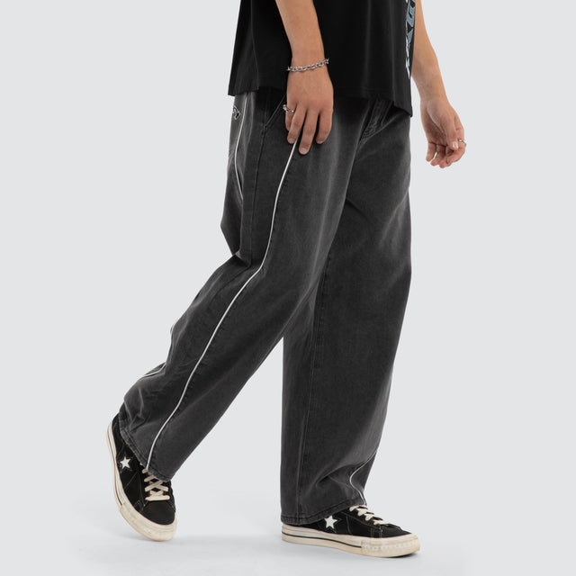 M1 Balloon Jeans Washed Grey