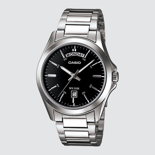Analog Dial Watch Silver/Black