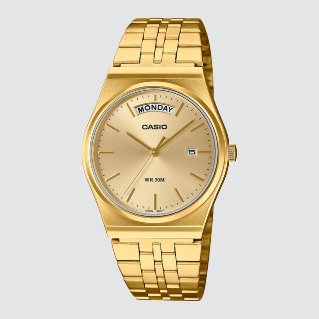 Analog Gold Dial Watch Gold