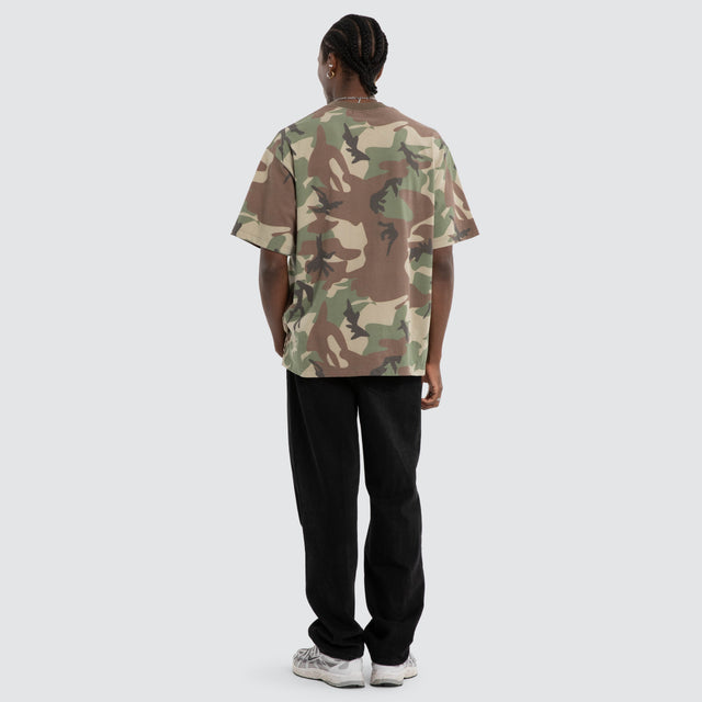 Arch Logo Camouflage Tee Green Camo