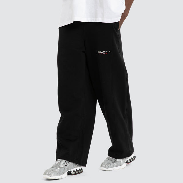 83Flag Oversized Trackpants Black