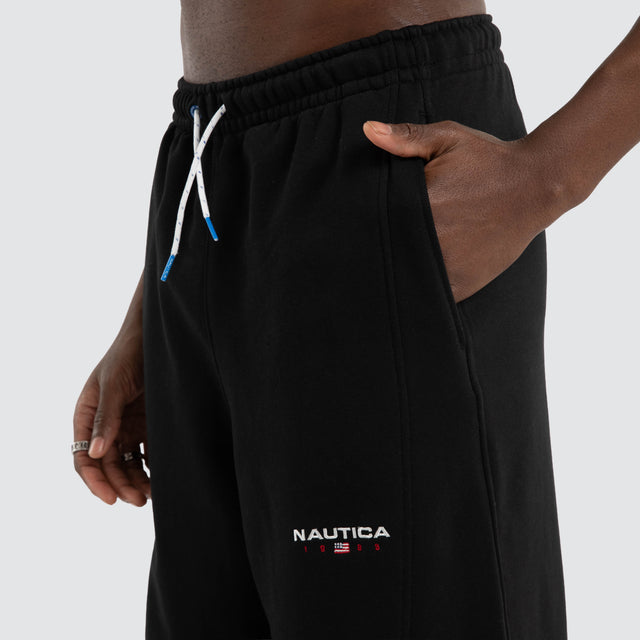 83Flag Oversized Trackpants Black