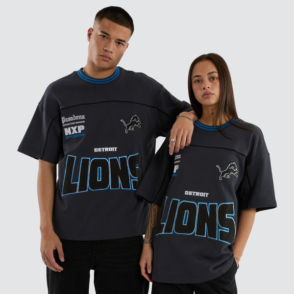 NXP x NFL Detroit Lions NFL Zone Tee Grey | Neverland Store