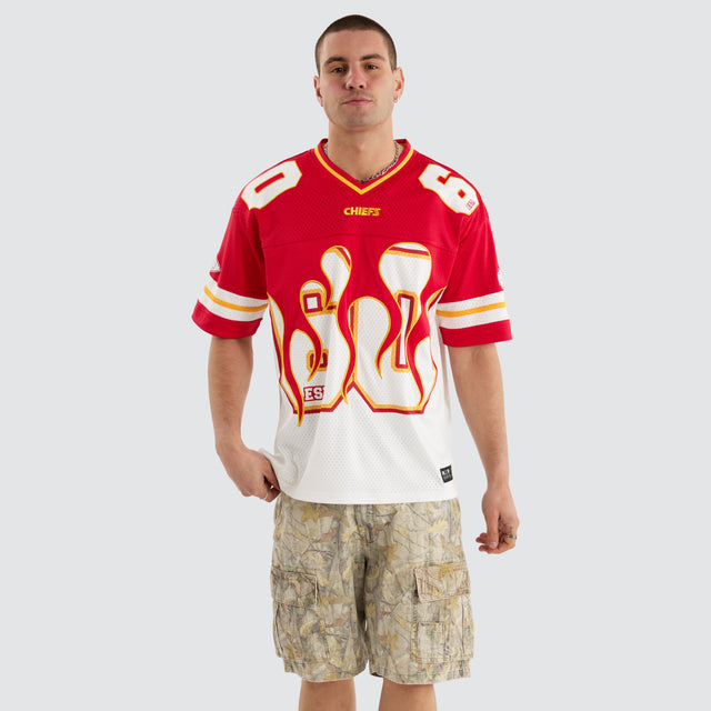 Kansas City Chiefs NFL Flame Jersey Tee Red/White