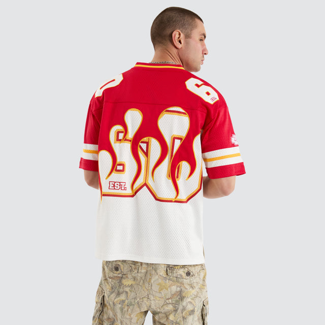 Kansas City Chiefs NFL Flame Jersey Tee Red/White