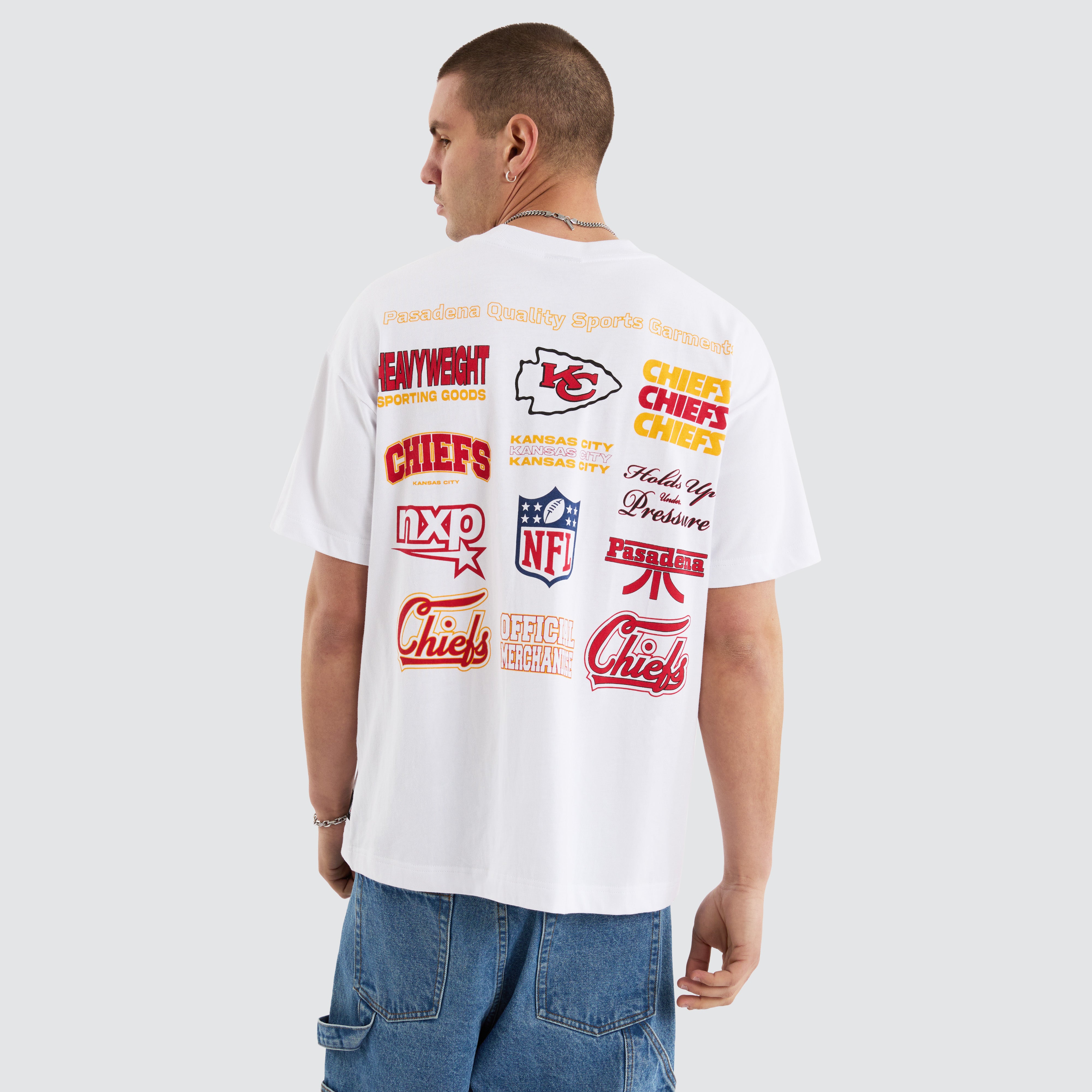 NXP x NFL Kansas City Chiefs Logo Raptor Tee in White Neverland Store