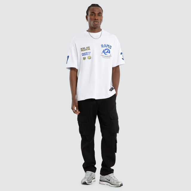 Los Angeles Rams NFL Founded Loopback Tee Optical White