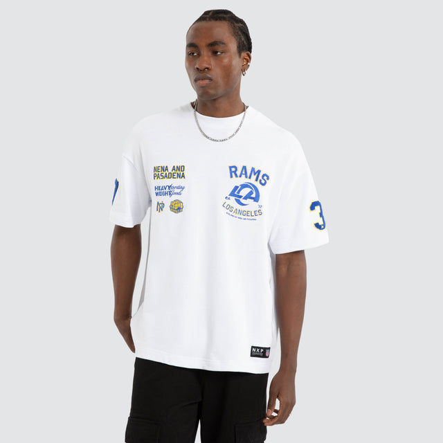 Los Angeles Rams NFL Founded Loopback Tee Optical White