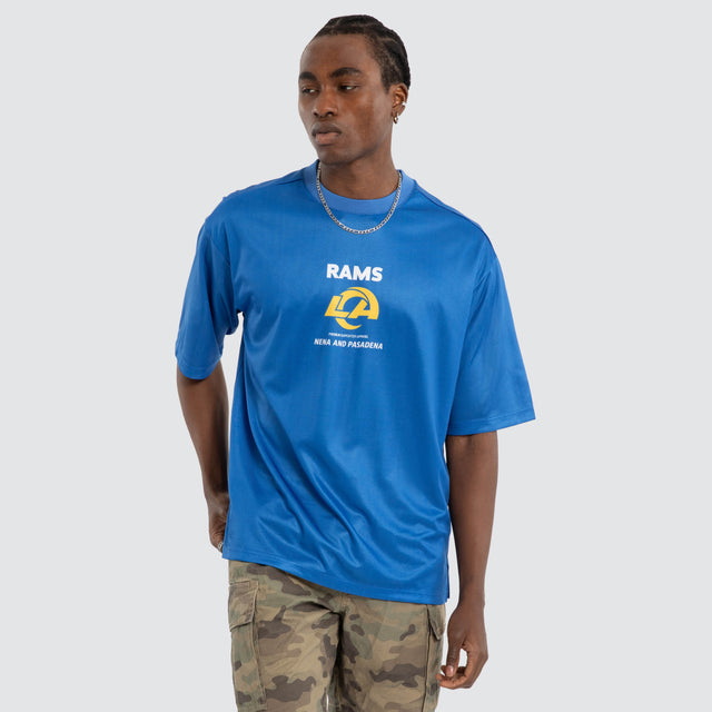Los Angeles Rams NFL Bridge Mesh Tee Rams Royal Blue