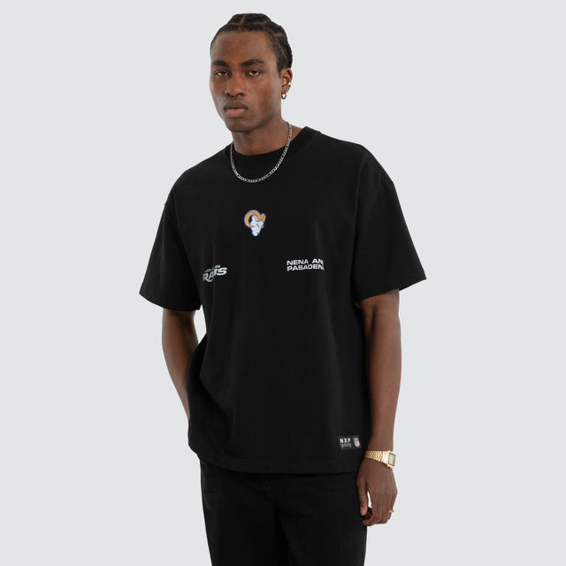 Los Angeles Rams NFL Loopback Raptor Tee Jet Black