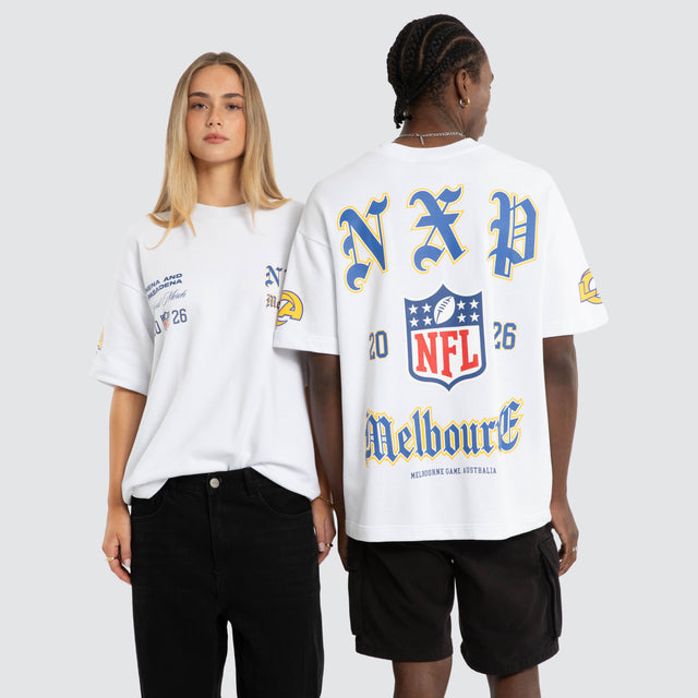 Los Angeles Rams NFL Melbourne City Loopback Raptor Tee Optical White