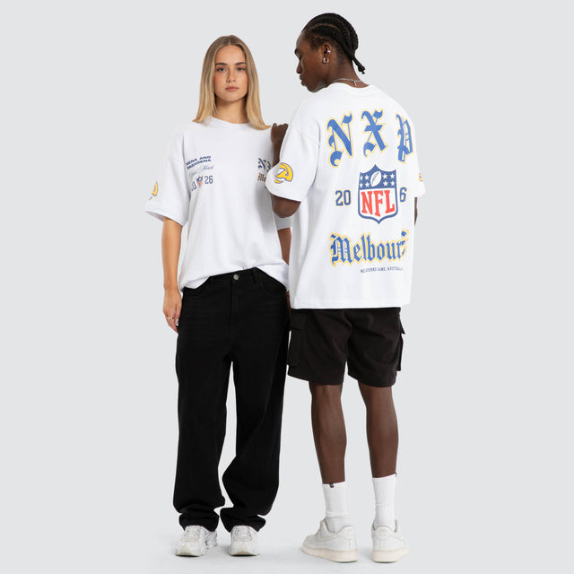 Los Angeles Rams NFL Melbourne City Loopback Raptor Tee Optical White