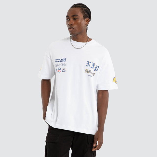 Los Angeles Rams NFL Melbourne City Loopback Raptor Tee Optical White
