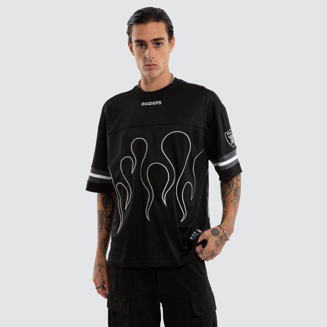 Las Vegas Raiders NFL Dark Flame Tee Jet Black