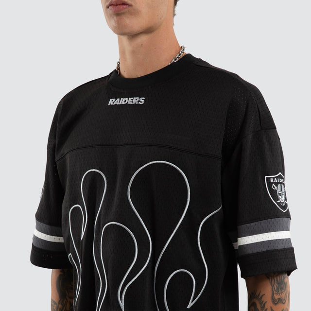 Las Vegas Raiders NFL Dark Flame Tee Jet Black
