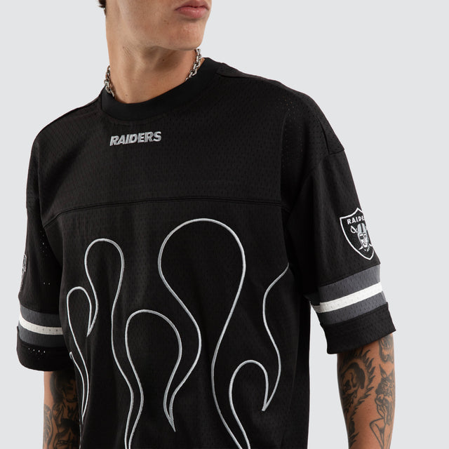Las Vegas Raiders NFL Dark Flame Tee Jet Black
