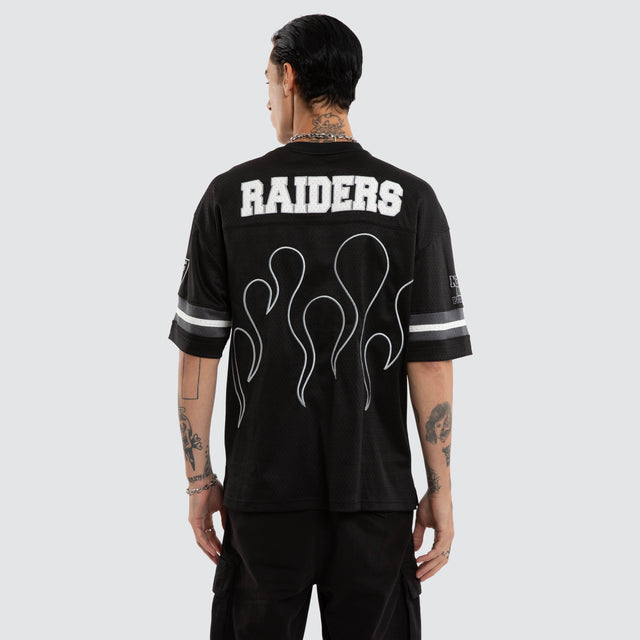 Las Vegas Raiders NFL Dark Flame Tee Jet Black