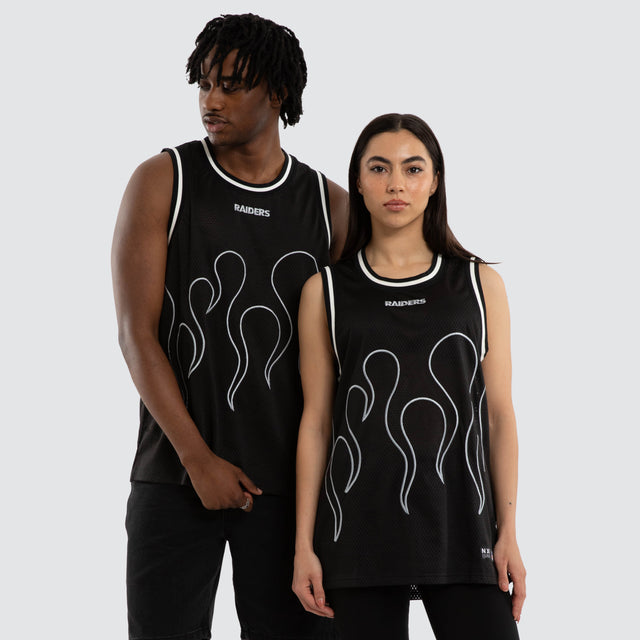 Las Vegas Raiders NFL Basketball Jersey Jet Black