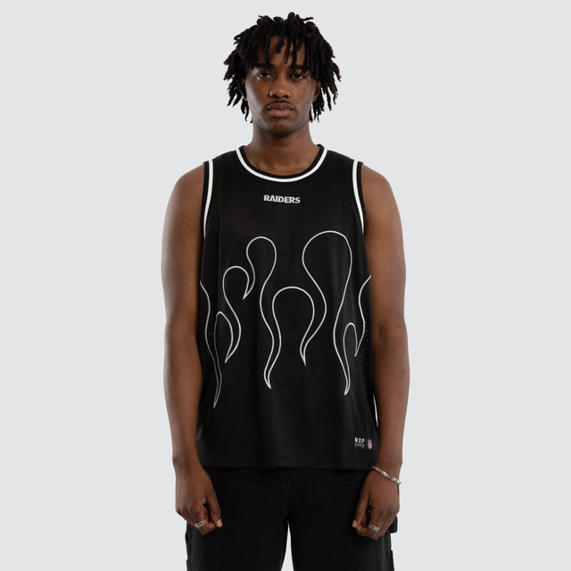 Las Vegas Raiders NFL Basketball Jersey Jet Black