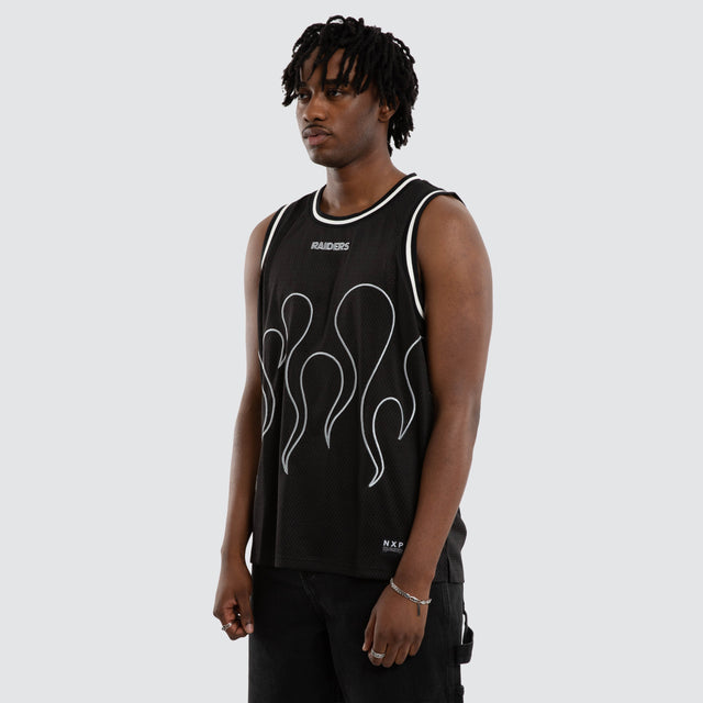 Las Vegas Raiders NFL Basketball Jersey Jet Black