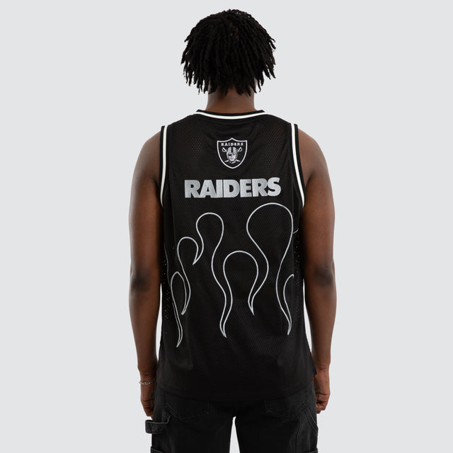 Las Vegas Raiders NFL Basketball Jersey Jet Black
