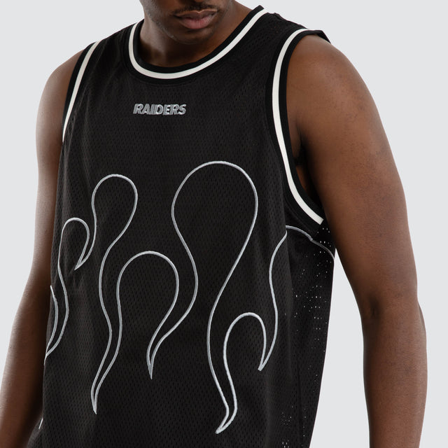 Las Vegas Raiders NFL Basketball Jersey Jet Black