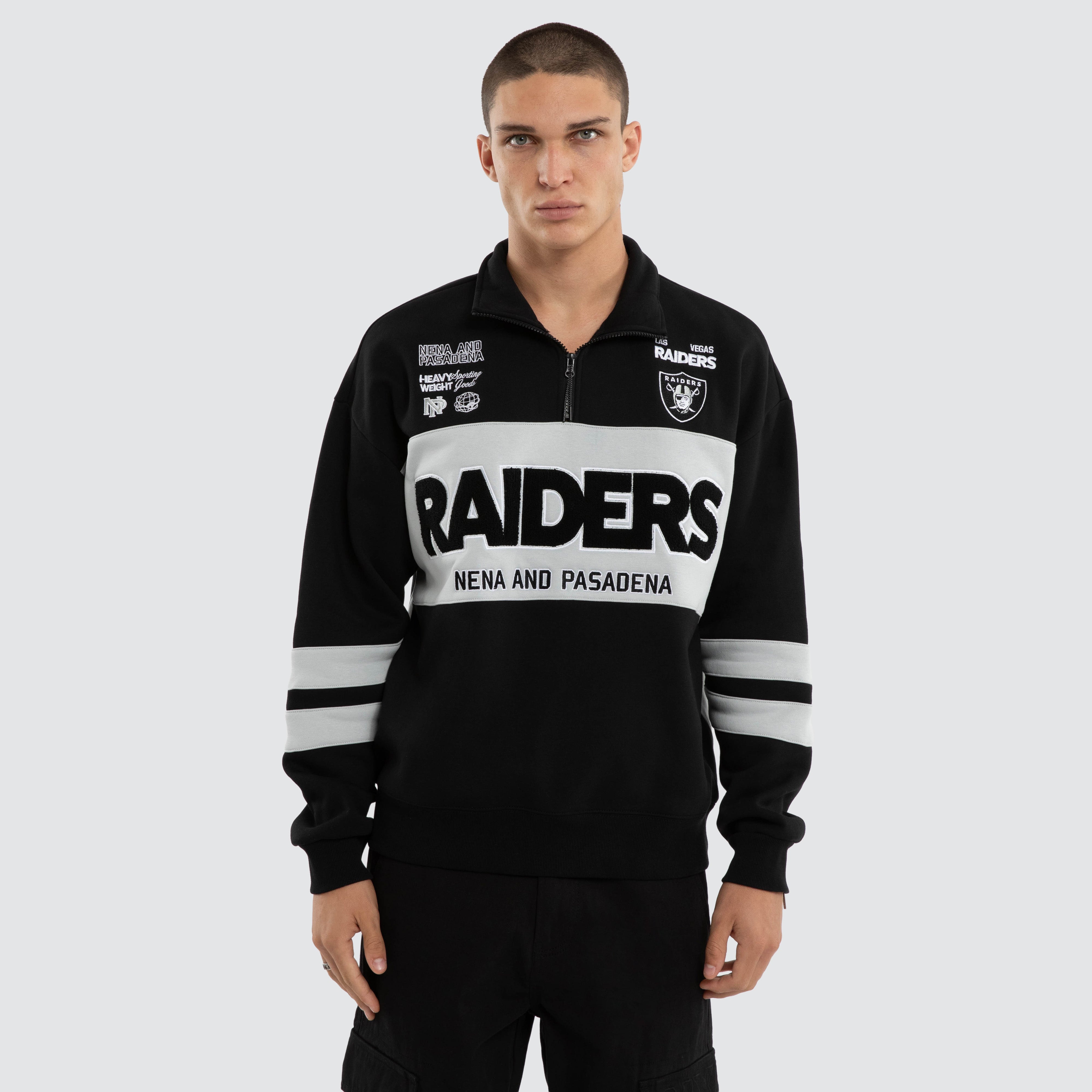 新品NFL RAIDERS オフィシャルセーター wool 100% サイズF NFL RAIDERS レイダース ニットセーター 厚手 ビッグロゴ | 古着屋DAISY
