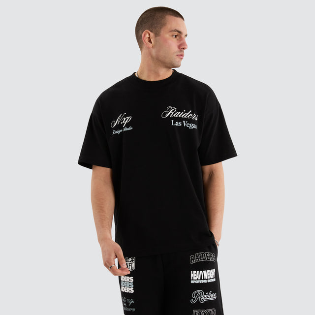 Las Vegas Raiders NFL Raptor Tee Jet Black