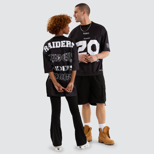 Las Vegas Raiders NFL Mesh Jersey Tee Jet Black