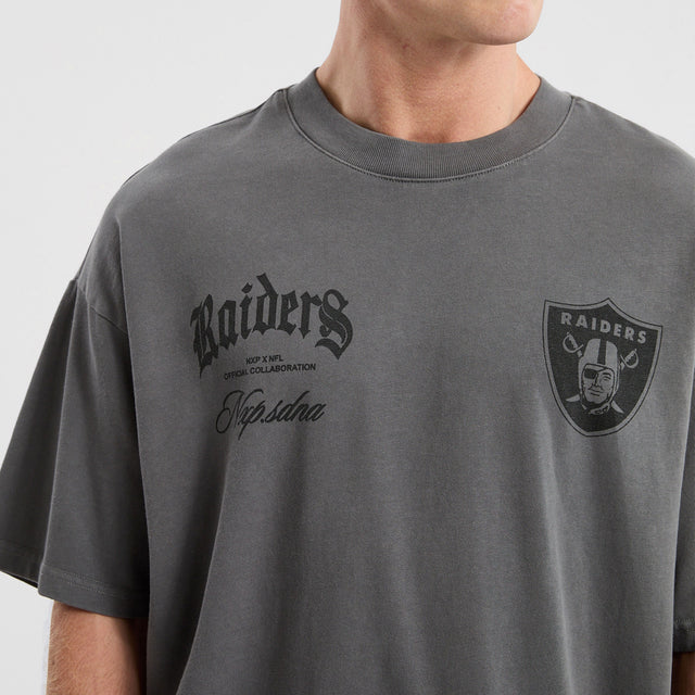 Las Vegas Raiders Defence Raptor Tee Pigment Charcoal