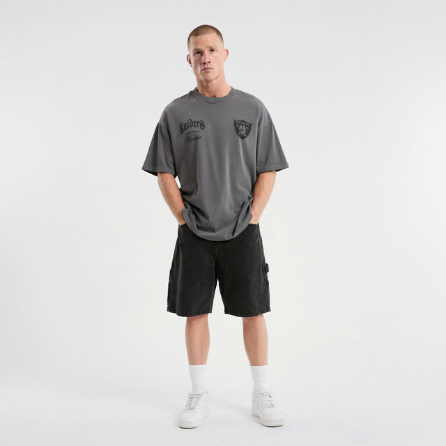 Las Vegas Raiders Defence Raptor Tee Pigment Charcoal