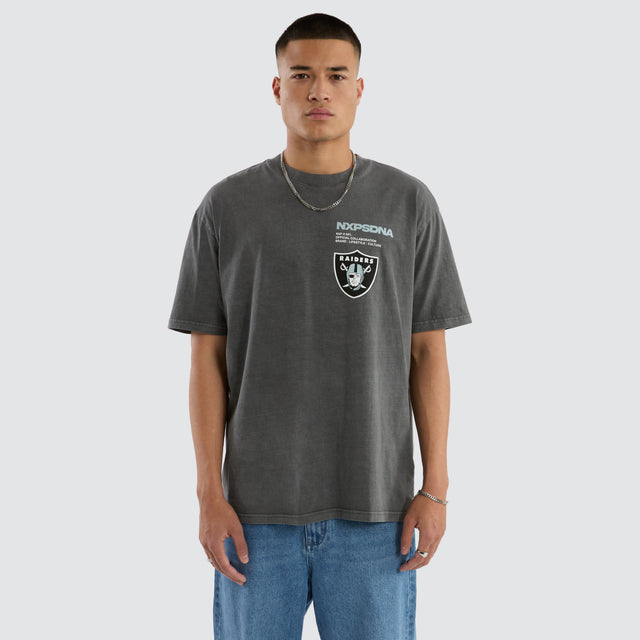 Las Vegas Raiders NFL Driven Tee Pigment Charcoal