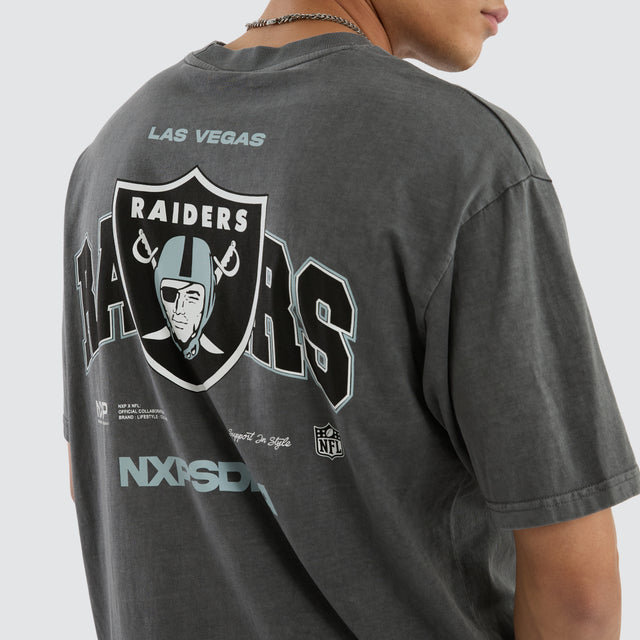 Las Vegas Raiders NFL Driven Tee Pigment Charcoal